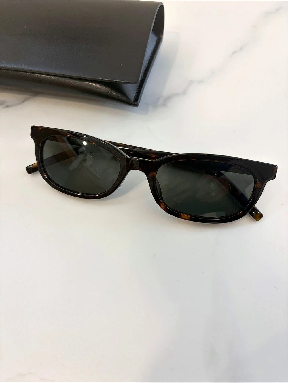 Saint Laurent SL M160 Tortoiseshell Sunglasses in Brown & Black